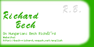 richard bech business card